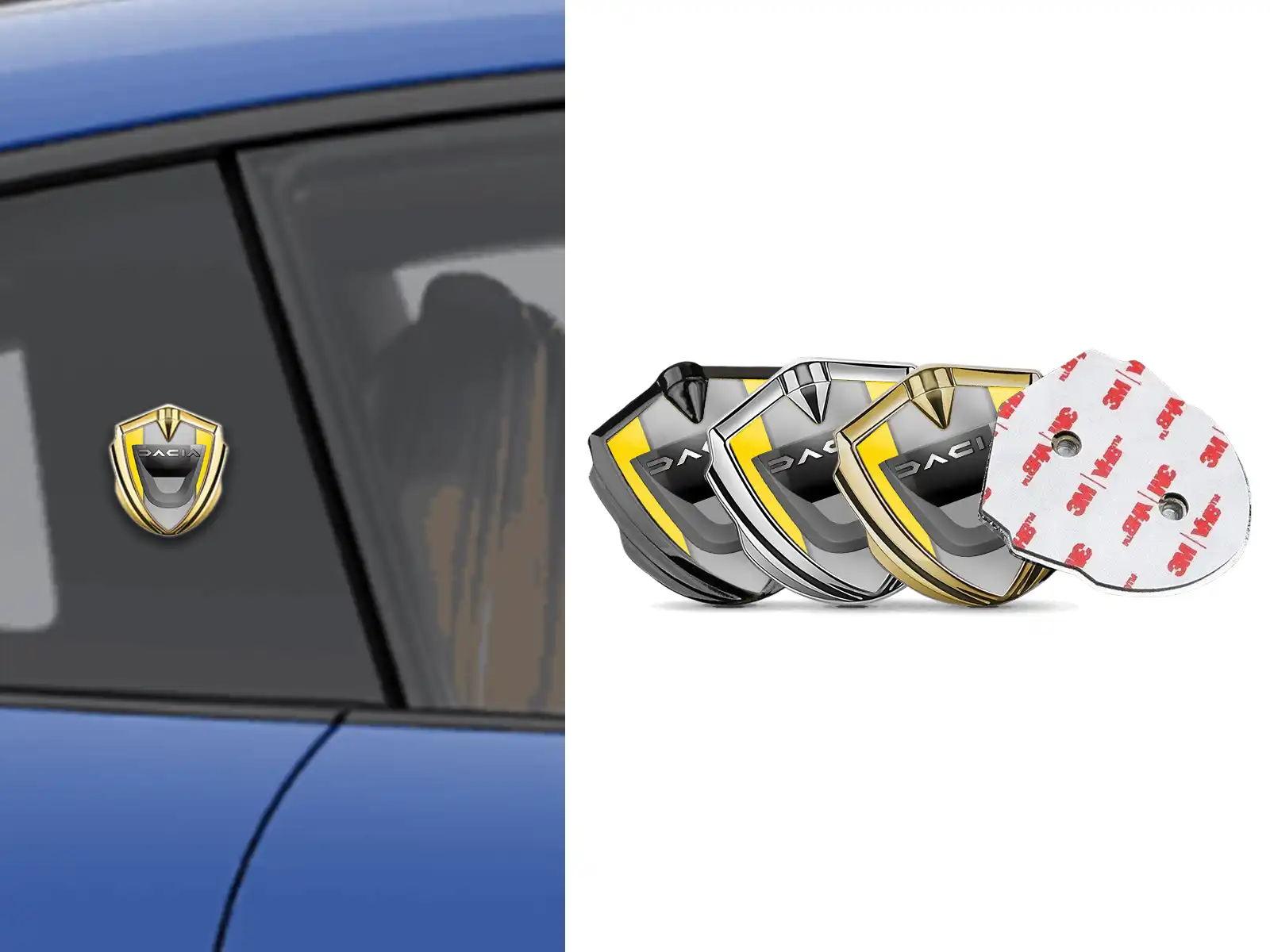 Dacia Metal Emblem Badge Luxury Design Alloy